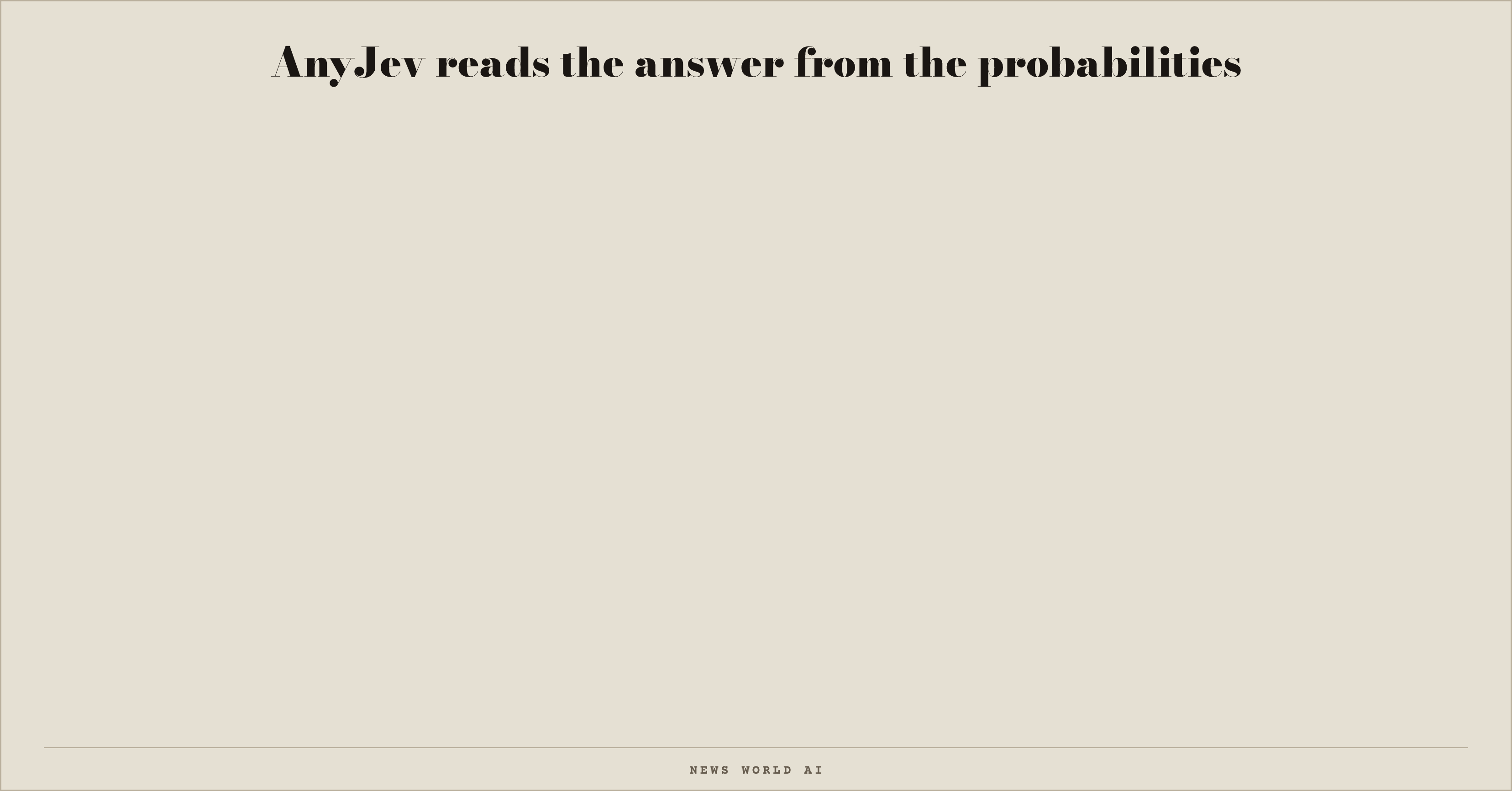 AnyJev reads the answer from the probabilities